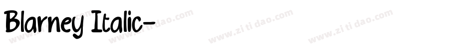 Blarney Italic字体转换